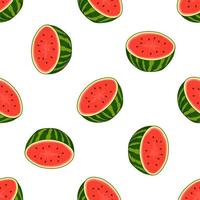 Theme big colored seamless watermelon, bright berry pattern for seal vector