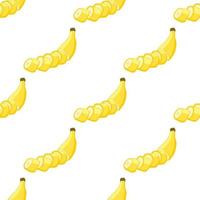 Illustration on theme big colored seamless banana vector