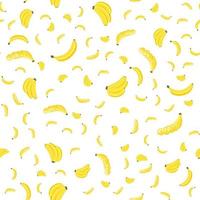 Illustration on theme big colored seamless banana vector