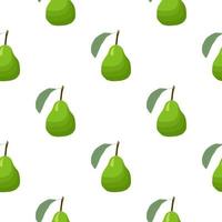 Illustration on theme big colored seamless pear vector