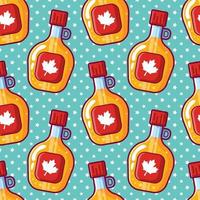 maple syrup seamless pattern illustration vector