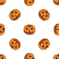 Illustration on theme big colored pattern Halloween vector