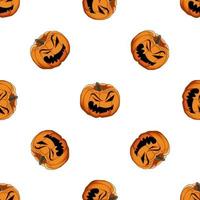 Illustration on theme big colored pattern Halloween vector