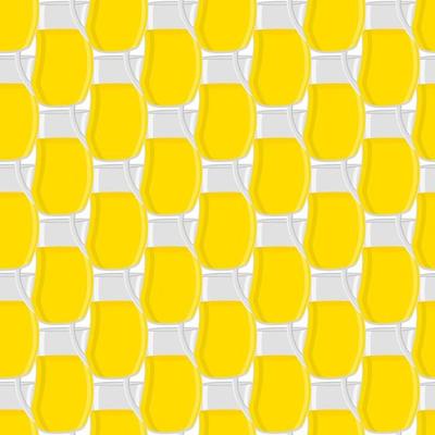 Illustration on theme big colored lemonade in glass jug