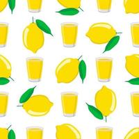Ilustración sobre el tema de la limonada de color grande en taza de limón vector