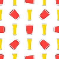 Illustration on theme big colored lemonade in glass cup vector