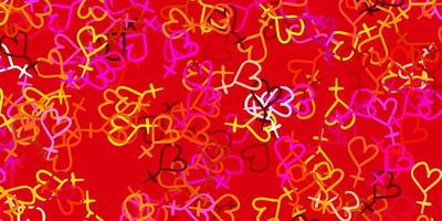 Light Multicolor vector background with woman symbols.