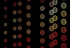 Dark Multicolor vector texture with religion symbols.