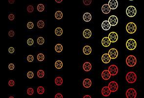 Dark Multicolor vector texture with religion symbols.