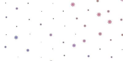 Light Purple, Pink vector natural backdrop with flowers.