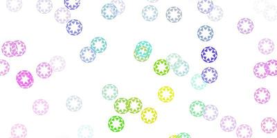 Light multicolor vector background with spots.