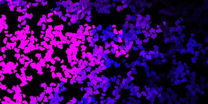 Dark purple vector pattern with abstract shapes.