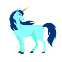 Beautiful cartoon the Unicorn character vector