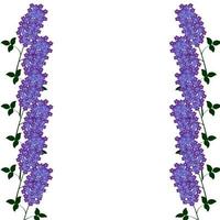 Background with lilac flowers 2 vector