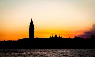 Sunset in Venice, Italy photo