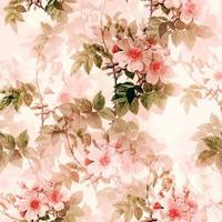Floral Foliage Rustic Paper Pattern