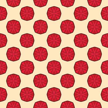Abstract pattern octagon Seamless red gradient Vector illustration