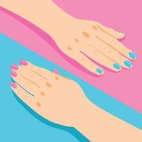 Manicure Isometric Background Vector Illustration