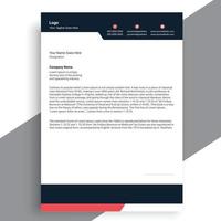 Business style letterhead design, Modern Business Letterhead Design vector