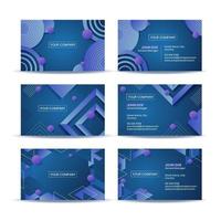 modern business card collection vector