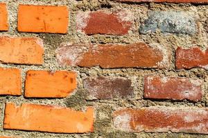 Old brick walls. Abstract texture of red brick wall photo