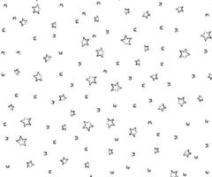 Star background hand drawn pattern vector