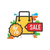 shopping bag illustration vector