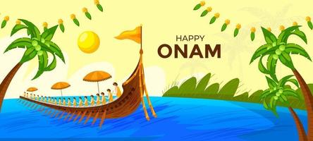 Happy Onam Background vector