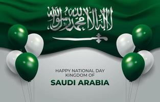 Happy National Saudi Arabia Background vector