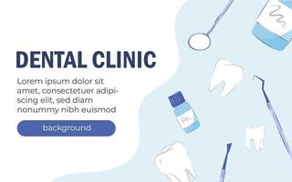 antecedentes de la clínica dental. vector