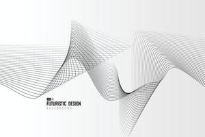 Abstract dot line shape pattern of futuristic artwork pattern. vector