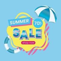 hot season sale summer sale promotion vector