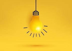bulb creative idea creativity, New idea and concept with light bulb vector