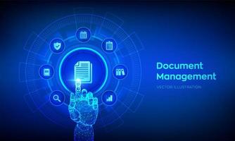 DMS. Document Management Data System. vector