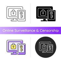 Multi-factor authentication icon vector