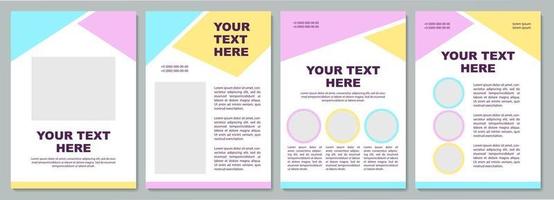 Creative unique brochure template vector