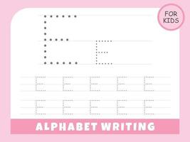letter e tracing alphabet worksheets vector art icons and graphics for free download