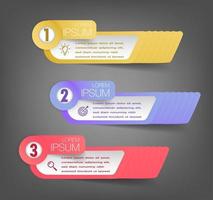 modern text box template, infographics banner vector