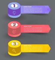 modern text box template, infographics banner vector