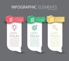 modern text box template, infographics banner vector