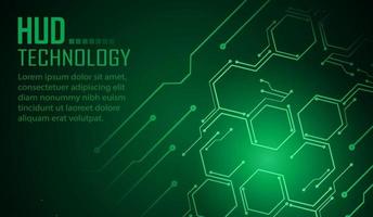 Fondo de concepto de tecnología futura de circuito cibernético vector