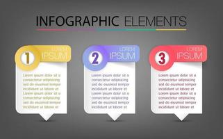 modern text box template, infographics banner vector