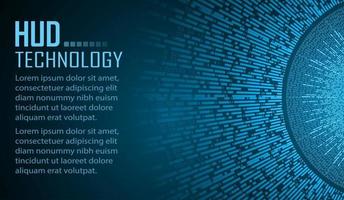 Fondo de concepto de tecnología futura de circuito cibernético de texto vector