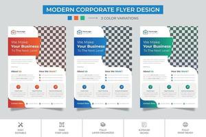 Modern Corporate Business Flyer Design Template vector