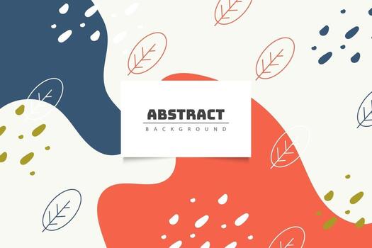 Hand drawn minimal background with warm color vector