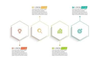 Business Concept with 4 Options or Steps vector