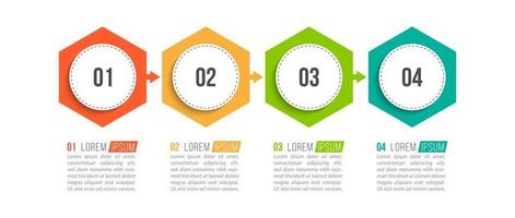 Business Concept with 4 Options or Steps vector