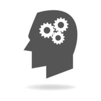 Mind Icon Of Thinking Process vector
