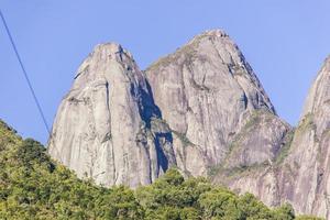 Vista de los tres picos de Nueva Friburgo en Río de Janeiro, Brasil