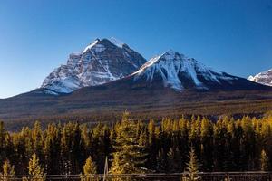 The Bow Range as seen from Morrant's Curve. Banff National Park, Alberta, Canada photo